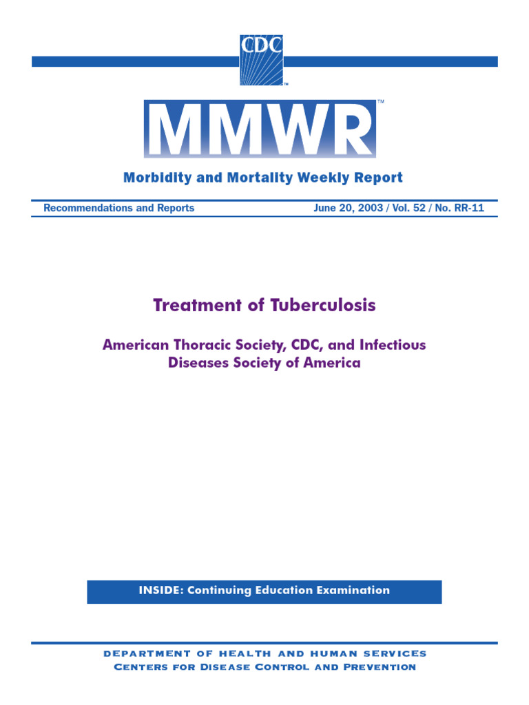 Tuberculosis Treatment Guidelines | PDF | Tuberculosis | Health Sciences