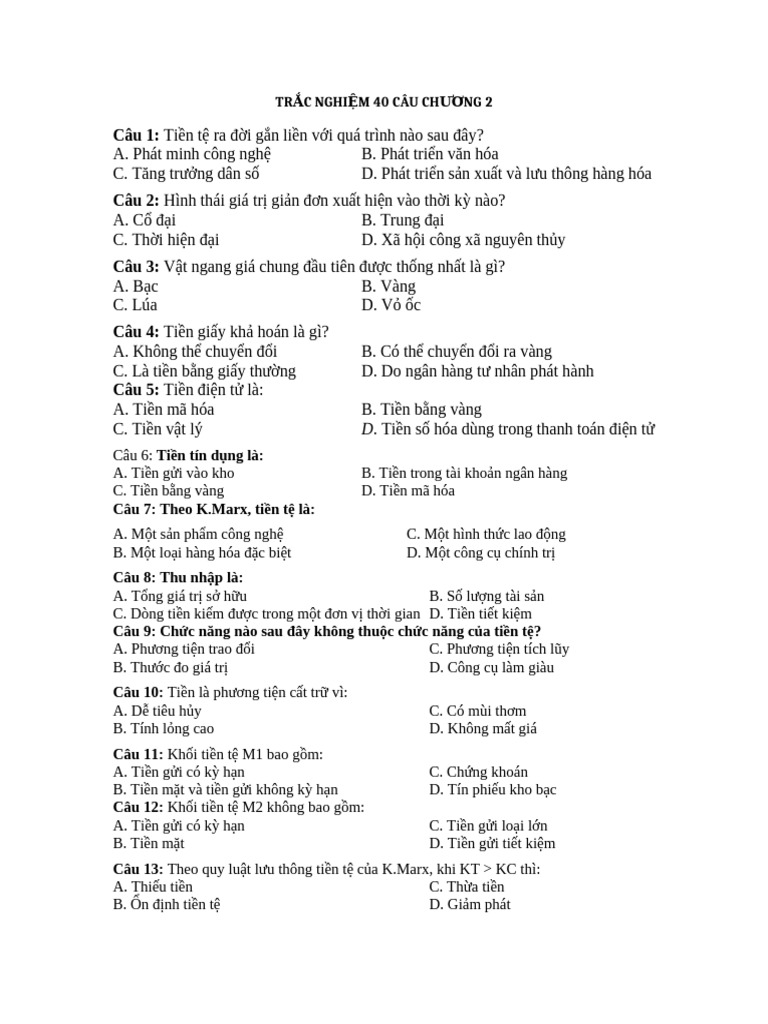 TCTT C2 | PDF