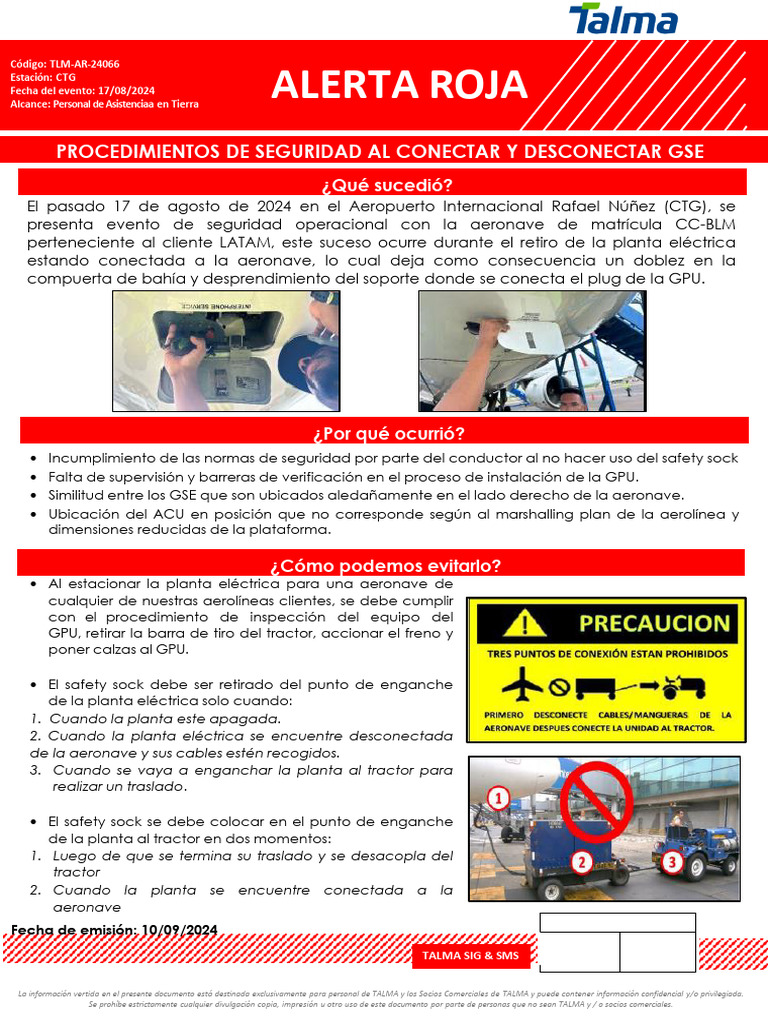 Tlm-Ar-24066 Procedimientos de Seguridad Al Conectar y Desconectar Gse ...