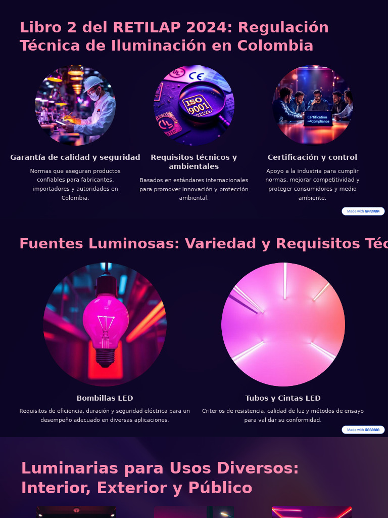 Libro 2 Del RETILAP 2024 Regulacion Tecnica de Iluminacion en Colombia ...