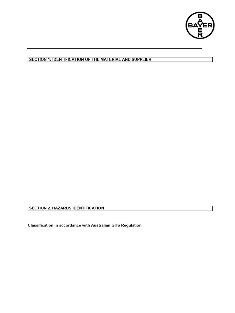 Bulldock 25 EC Insecticide Safety Data | PDF | Dangerous Goods | Toxicity