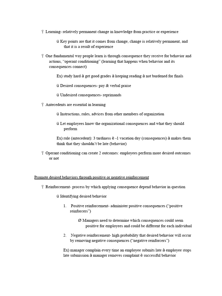 Understanding Learning and Behavior Modification | PDF | Reinforcement ...