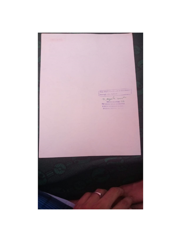 11th Mark Sheet 2 | PDF