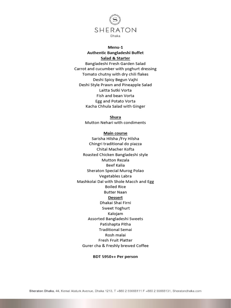 Diverse International Buffet Menus | PDF | Curry | Indian Cuisine