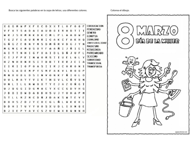 Busca Las Siguientes Palabras en La Sopa de Letras | PDF