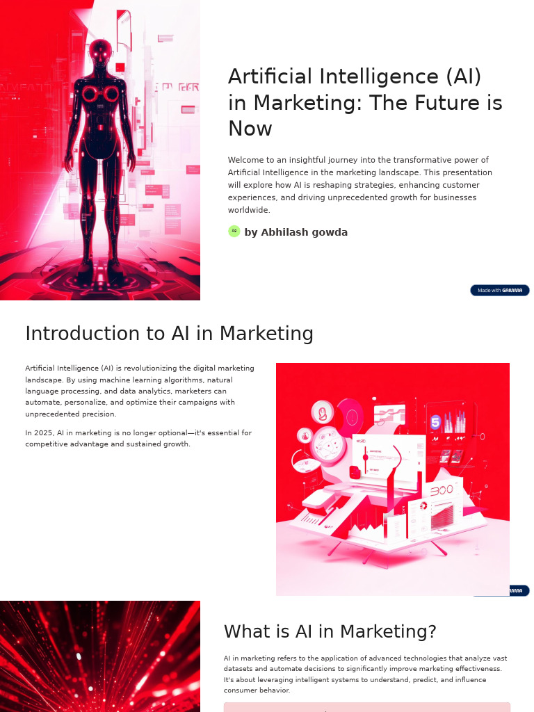 AI Revolutionizing Marketing Strategies | PDF | Artificial Intelligence ...