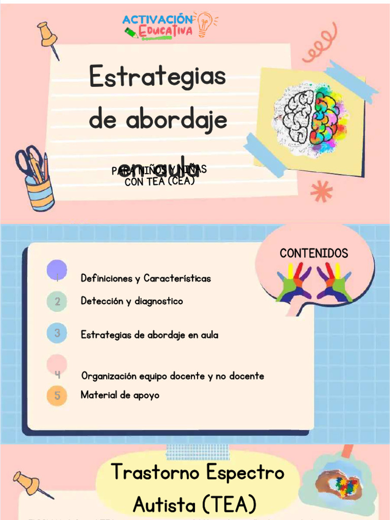 Estrategias para TEA en el Aula | PDF | Autismo | Inteligencia artificial