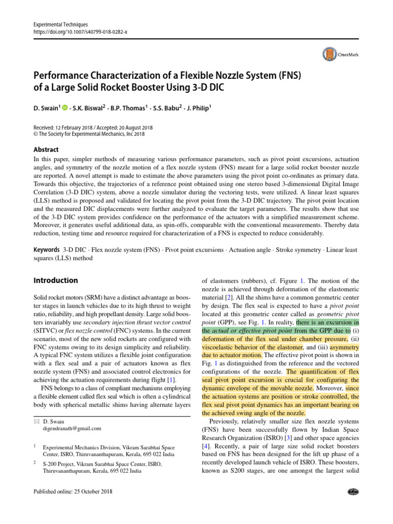 Flexible Nozzle System Performance Analysis | PDF | Sphere | Least Squares