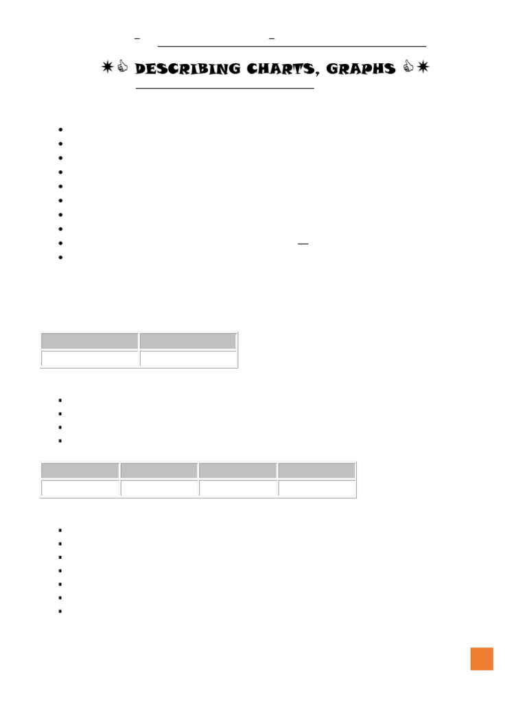 Writing Charts and Grapths | PDF | Clause | Verb