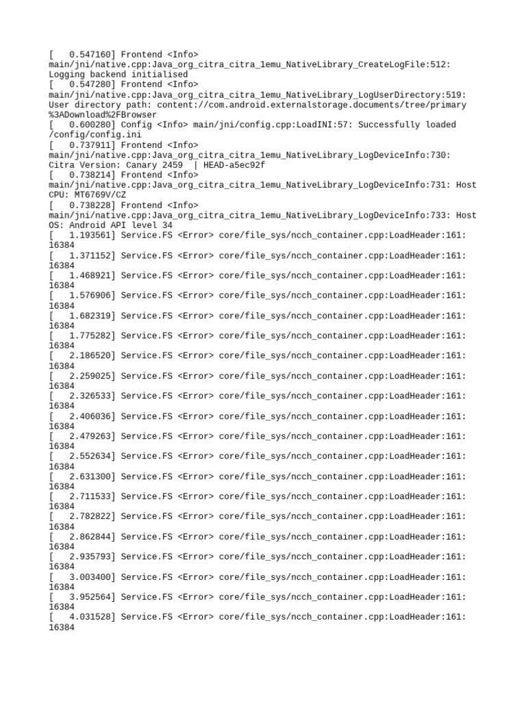 Citra Emulator Log and Configuration | PDF | Software Engineering ...