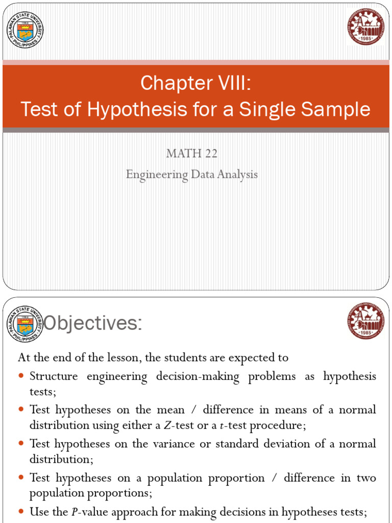 Hypothesis Testing in Engineering Analysis | PDF | Type I And Type Ii ...