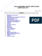 The Punjab Local Government District Service (Tma) Cadre Rules, 2005