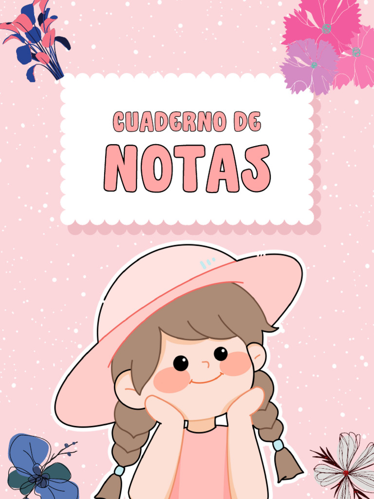 Tapa de Cuaderno de Notas Bonito Femenino Rosa Pastel | PDF