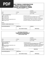 Employee Leave Card Template | PDF