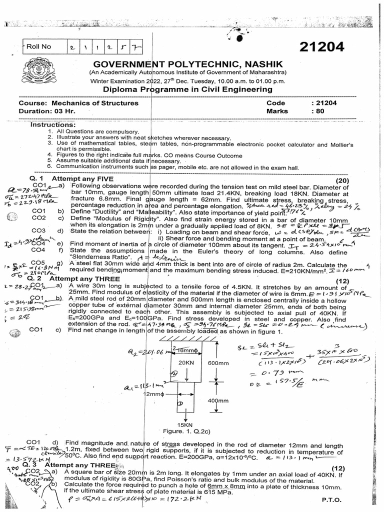 GPN AE SOM Question Papers | PDF