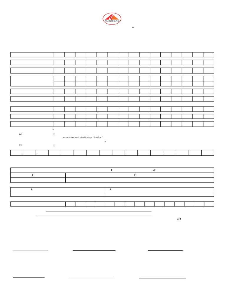 Nakoda Group ASBA Application Form | PDF | Equity (Finance) | Financial ...