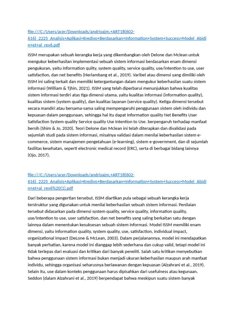 Analisis ISSM dalam Keberhasilan Sistem Informasi | PDF
