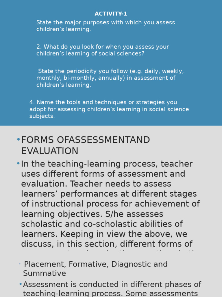 Types of Assessment in Education | PDF | Educational Assessment | Learning