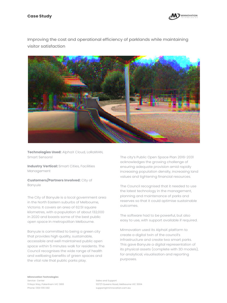 Case+Study+ +Banyule+Smart+Parks | PDF | Innovation | Economies