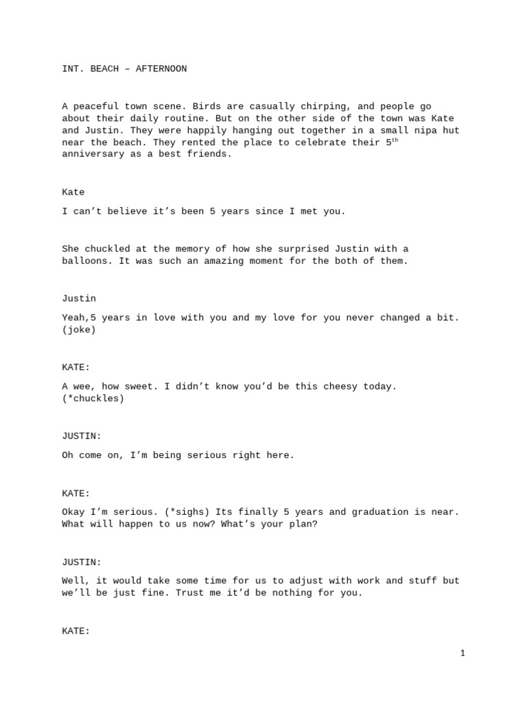 Unbreakable Script: Best Friends' Storm | PDF