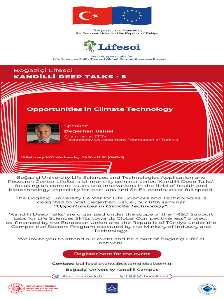 Kandilli Deep Talks 5: Climate Tech Insights | PDF
