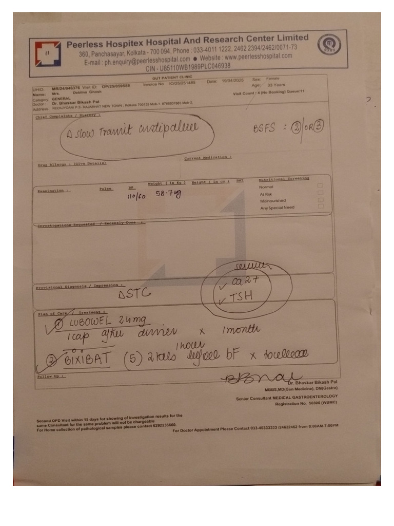 Bixibat 5mg Tablet Prescription Details | PDF | Medical Prescription ...