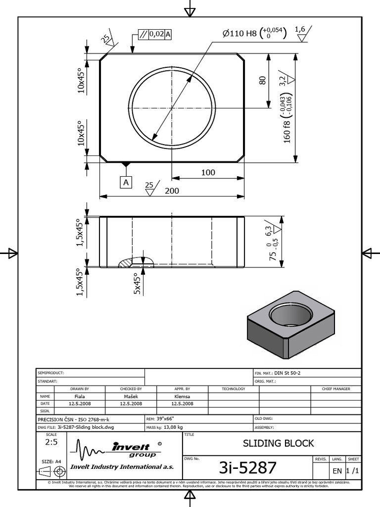 3i 5287 Sliding Block | PDF