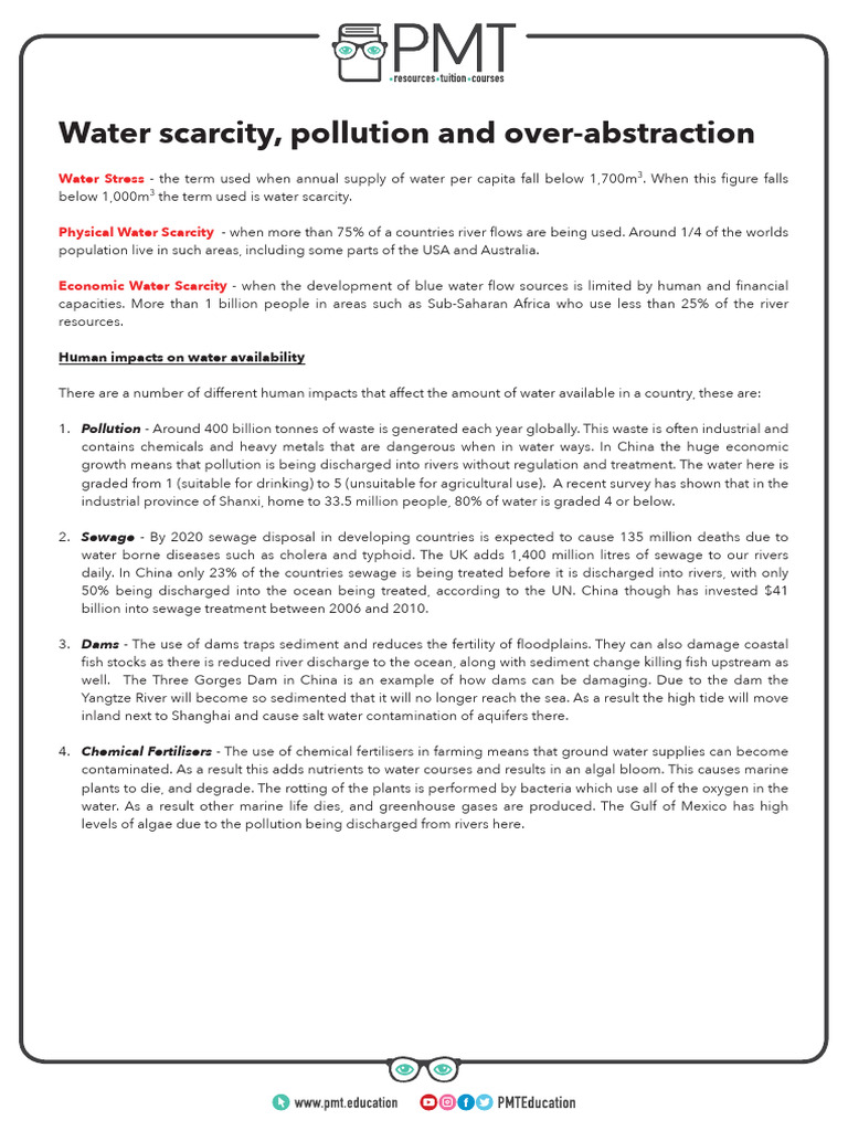 Key Points on Water Pollution Prevention | PDF | Water Scarcity | Water