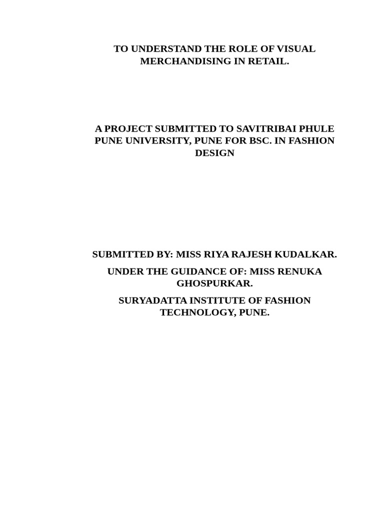 To Understand The Role of Visual Merchandising in Retail | PDF ...