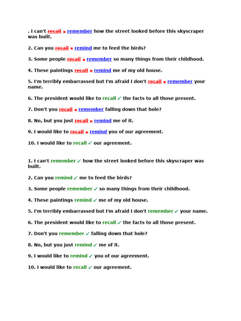 Remember | PDF