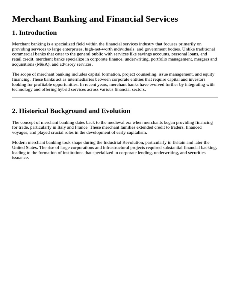 Merchant Banking and Financial Services 3 | PDF | Banks | Securities ...