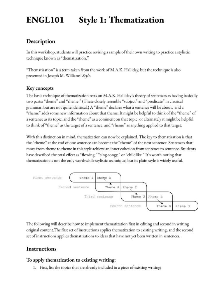 Mastering Thematization in Writing | PDF | Student Debt | Debt