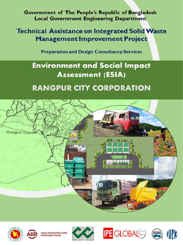 ESIA for Rangpur City Corporation Project | PDF | Waste | Environmental ...