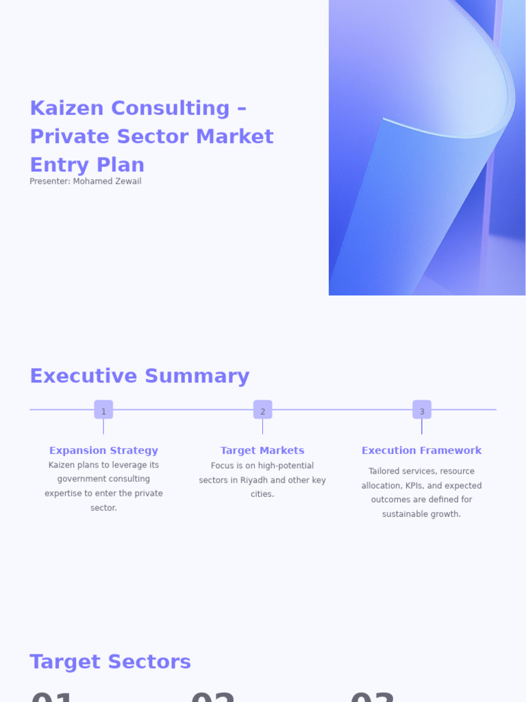Kaizen's Private Sector Entry Strategy | PDF | Economies | Business