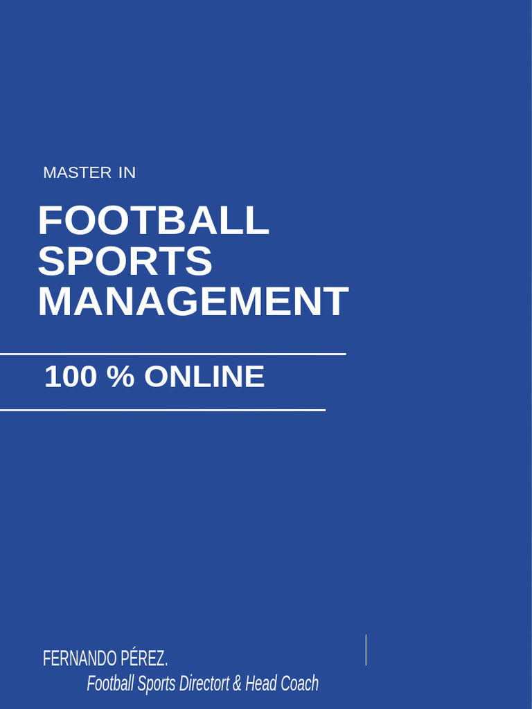 Master Football Sports Management Online - Fernando Pérez & Britannia ...