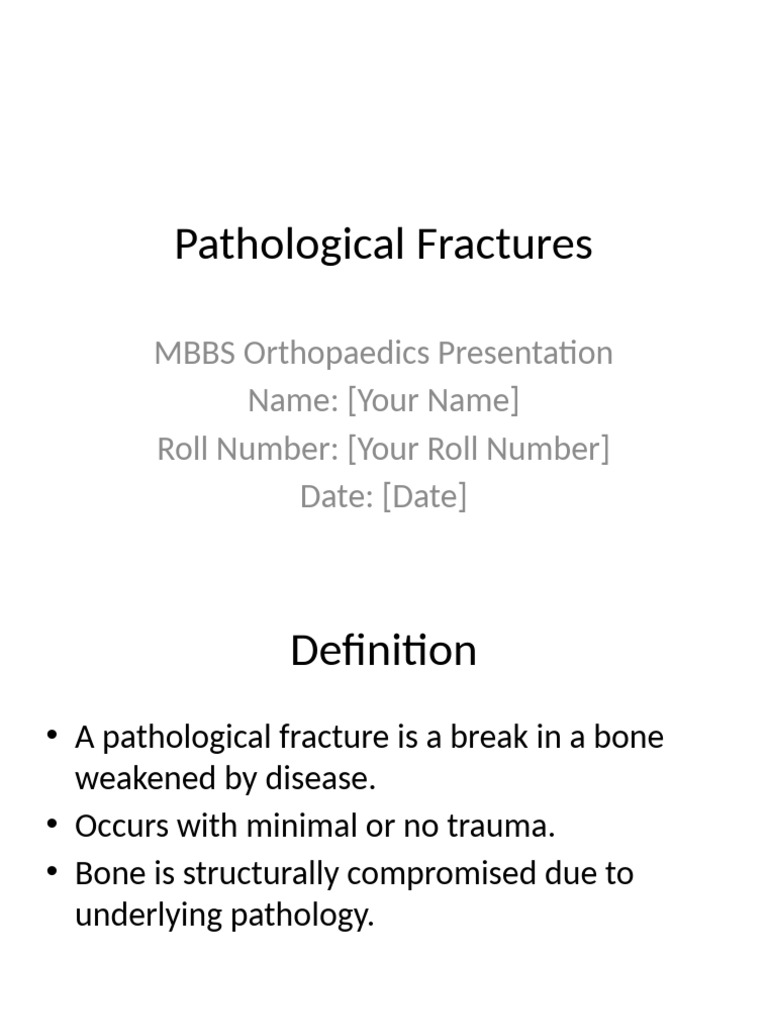 Understanding Pathological Fractures | PDF | Bone | Osteoporosis