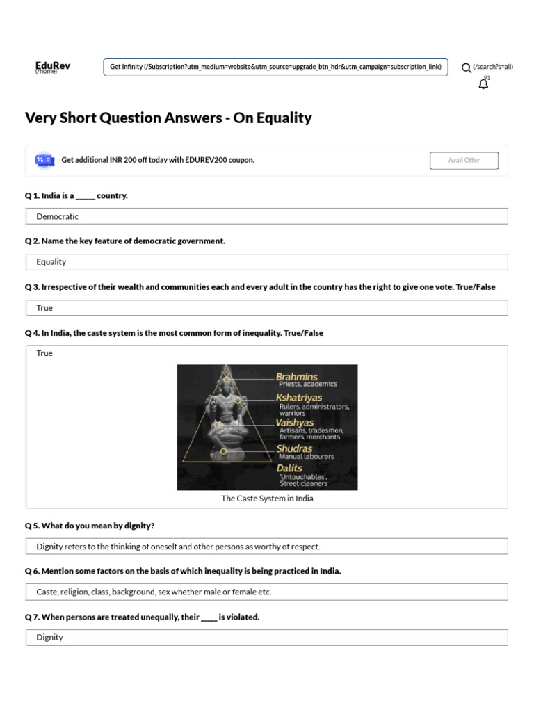 Understanding Equality in India | PDF | Social Inequality ...