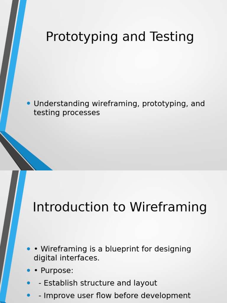 Prototyping and Testing | PDF