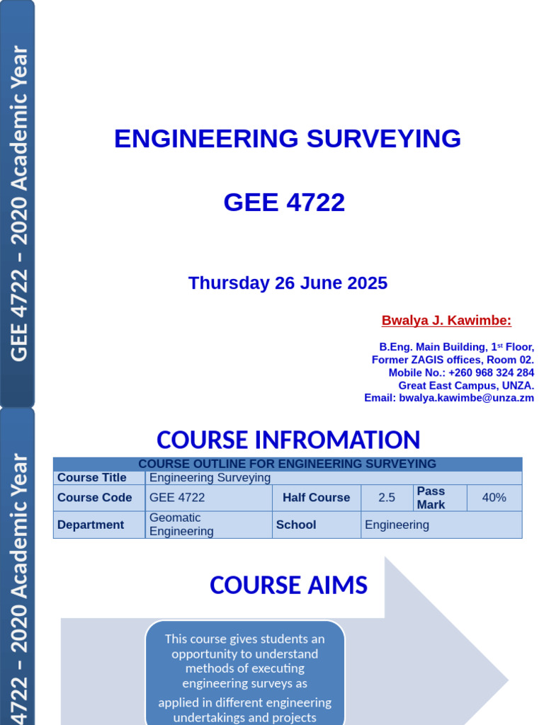 GEE 4722 Course Information | PDF