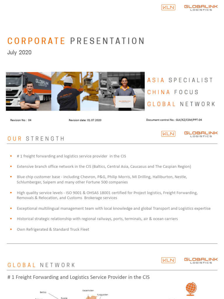 Globalink Logistics Overview 2020 | PDF | Cargo | Commonwealth Of ...