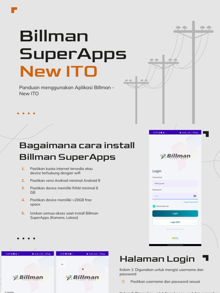 Panduan Aplikasi Billman SuperApps | PDF