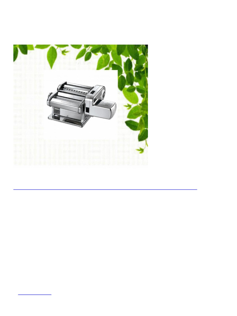 7741 Marcato 08 0155 12 00 Nudelmaschine Atlasmotor | PDF