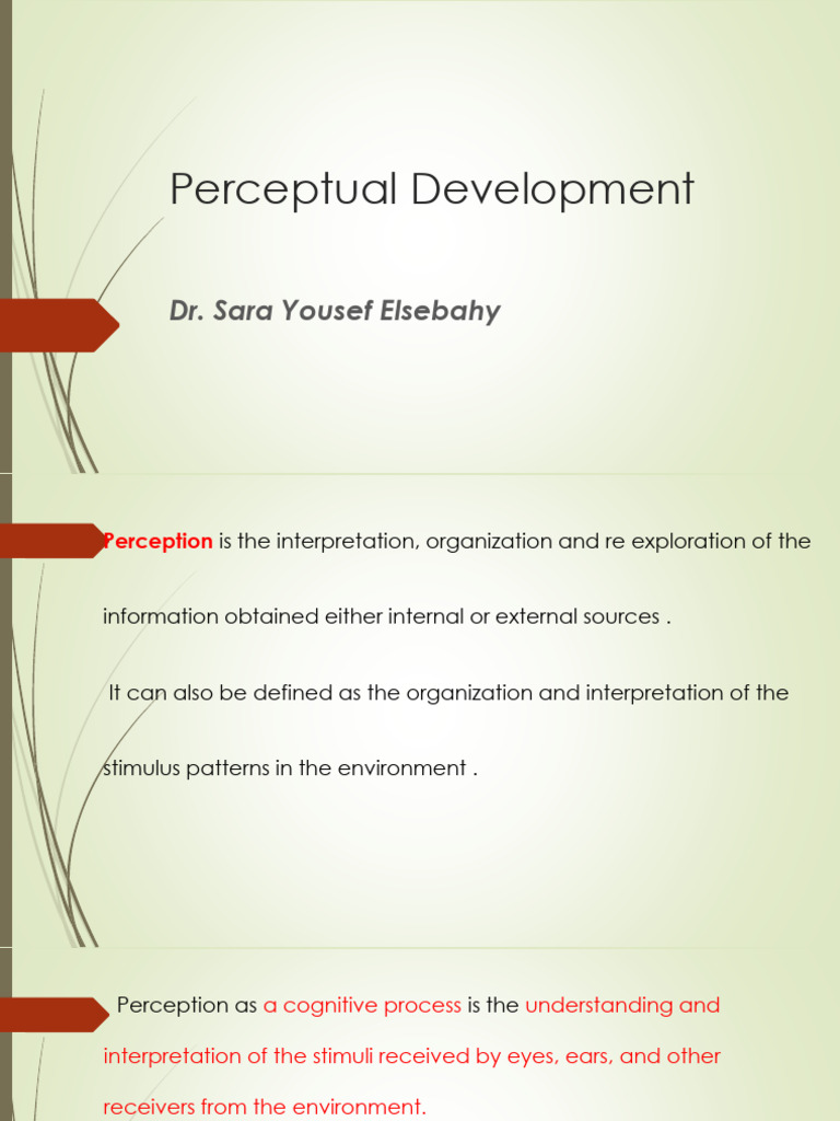 Understanding Perceptual Development in Infants | PDF | Perception ...