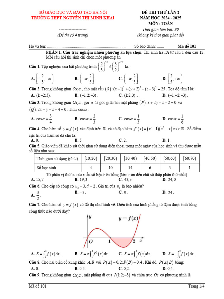 Thi Thu Lan 2 in | PDF