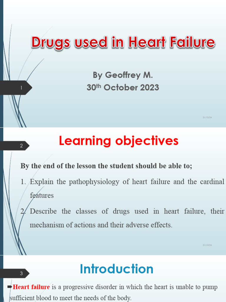 Heart Failure: Pathophysiology & Treatments | PDF | Heart Failure | Heart