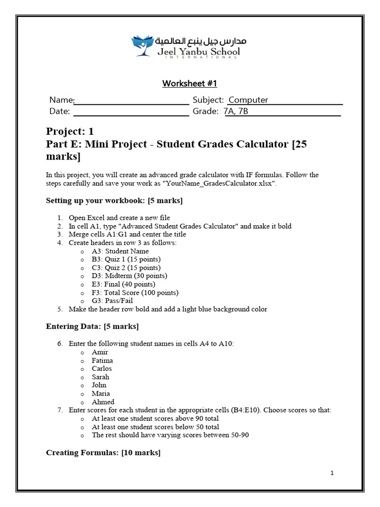 Excel Grade & Inventory Calculator Guide | PDF | Microsoft Excel ...
