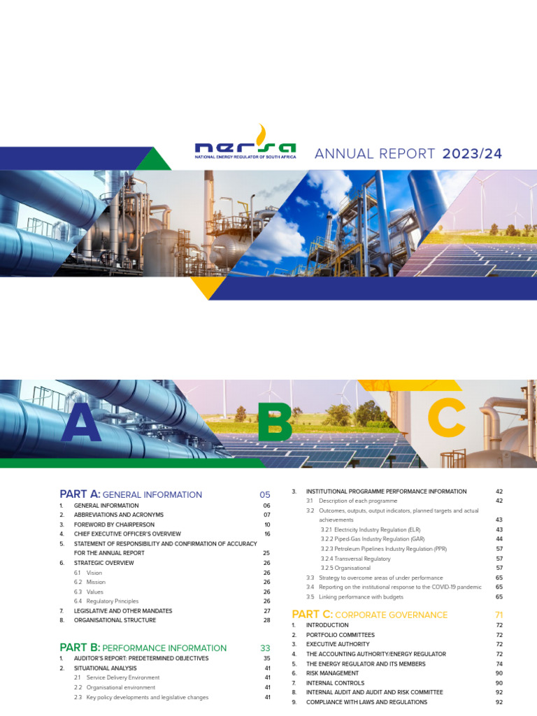 NERSA Annual Report 2023/24 Overview | PDF | Renewable Energy ...