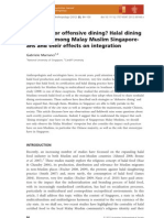 Marranci Taja - Article-Defensive or Offensive Deining Halal Dining Practices Among Malay Muslims Singaporeans