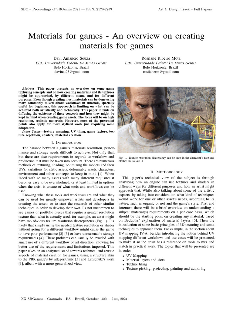 Creating Realistic Game Materials Guide | PDF | Texture Mapping | Shader