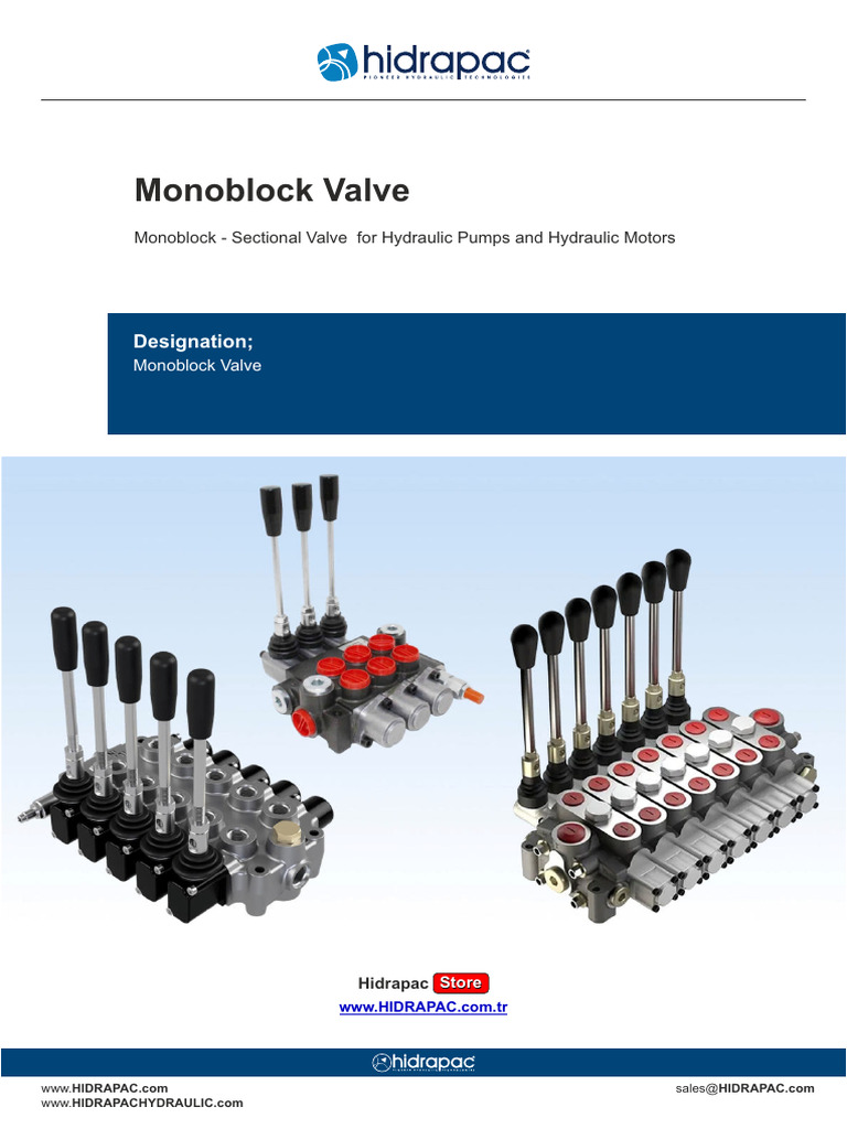 Monoblock Valve | PDF | Pump | Mechanical Engineering